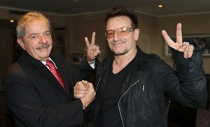 Lula e Bono Vox