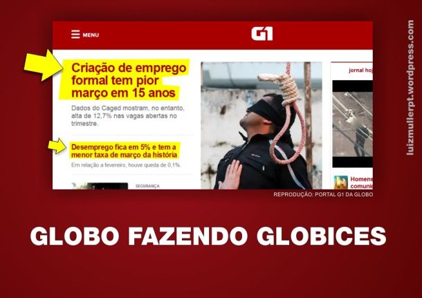 A Globo e o Índice de Desemprego