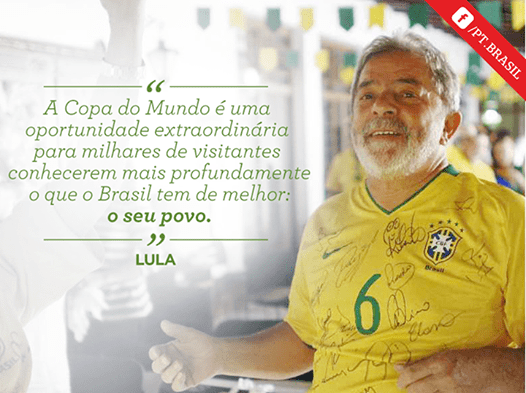 Lula PT BRASIL COPA