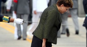 Imagem símbolo do massacre midiático que sofre a presidenta Dilma