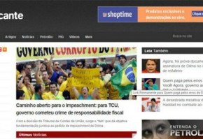 Site de oposição ao PT sai do ar após denúncia de&nbsp;corrupção