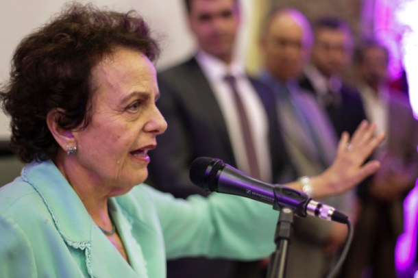 Eleonora Menicucci fez um apelo ao Secretário Estadual da Justiça e dos Direitos Humanos, César Faccioli, para retomada da interlocução visando a instalação da Casa da Mulher Brasileira no RS. (Foto: Guilherme Santos/Sul21)