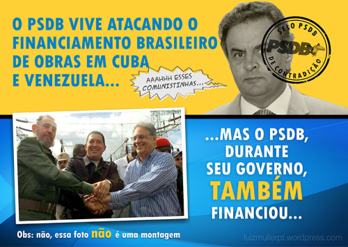 Na foto, FHC, Hugo Chaves e Fidel Castro firmando acordos