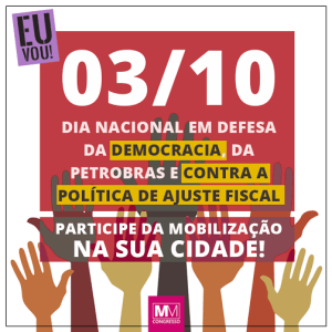 MOBILIZAÇÃO 03 DE OUTUBRO