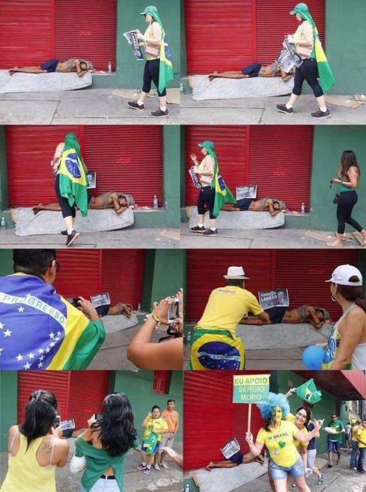 Hipocrisia e desumanidade dos coxinhas