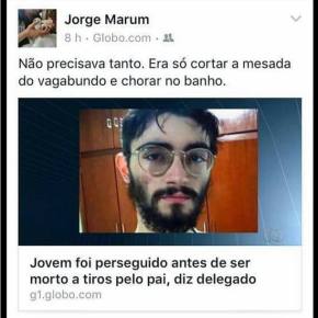 Promotor recorre a rede social para chamar jovem assasinado de&nbsp;‘vagabundo’