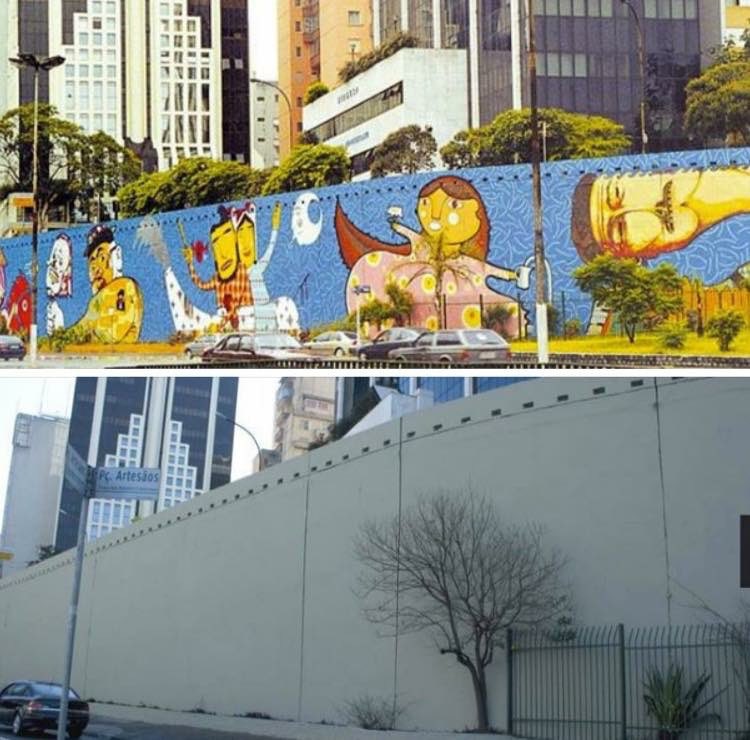 Apagaram tudo, Pintaram tudo de cinza, Só ficou no muro tristeza e ...