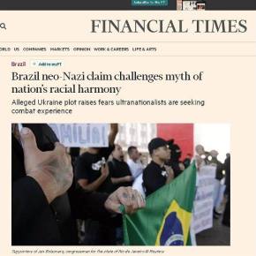 Mundo já vê o avanço do nazi fascismo no Brasil. E nós, quando vamos&nbsp;enxergar?