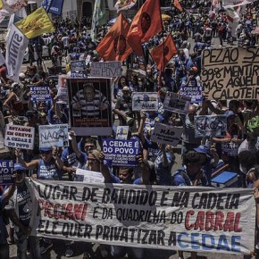 Rio: Manifestantes são reprimidos em protesto contra privatização da água e&nbsp;esgoto