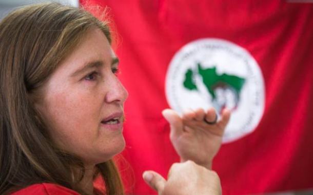 Roberta Coimbra: “Se as mulheres urbanas fazem dupla jornada, as mulheres rurais fazem tripla jornada”. (Foto: Guilherme Santos/Sul21)