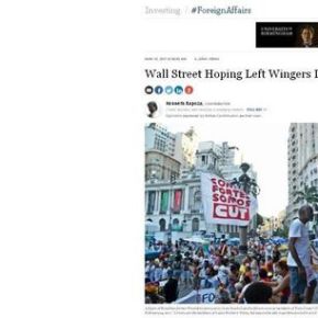 ‘Forbes’: Wall Street espera que esquerda não volte ao poder no Brasil (Tem que&nbsp;desenhar?)