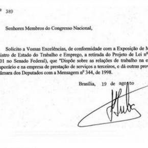 Lula rejeitou em 2003 projeto de terceirização aprovado na Câmara na semana&nbsp;passada