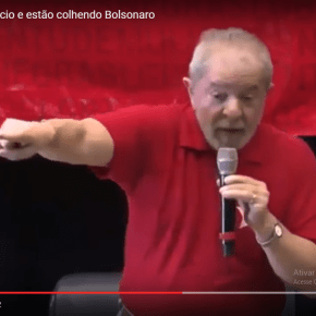 Lula: “Eles plantaram Aécio e estão colhendo Bolsonaro”