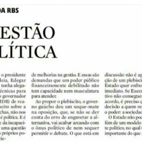 A QUESTÃO É POLÍTICA SIM!!! UMA RESPOSTA AO EDITORIAL DA ZERO&nbsp;HORA