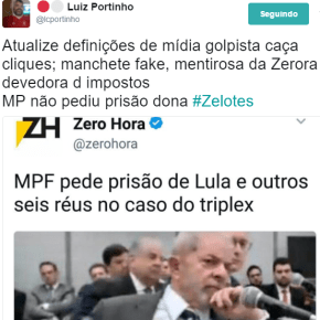Zero Hora acompanha a Globo ao fundo do poço do jornalismo fake mentiroso e&nbsp;escroto