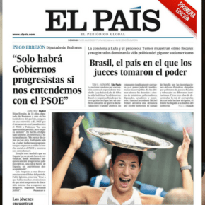 EL PAÍS VÊ O GOLPE: “JUÍZES TOMARAM O PODER” NO&nbsp;BRASIL