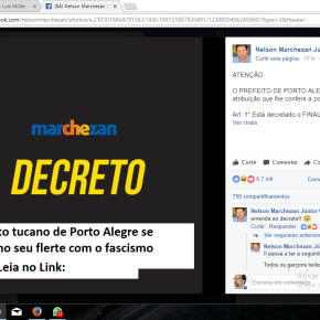 O Prefeito tucano de Porto Alegre se esmera no seu flerte com o&nbsp;fascismo