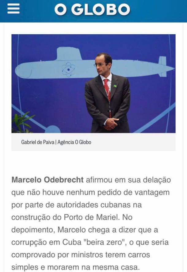 Odebrecht cuba