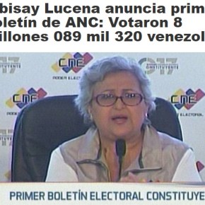 MAIS DE 8 MILHÕES VOTAM PARA ASSEMBLÉIA  CONSTITUINTE NA&nbsp;VENEZUELA