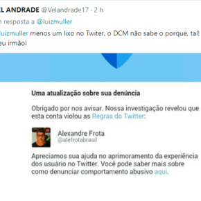 Twitter suspende conta do fascista Alexandre Frota depois de&nbsp;denúncia