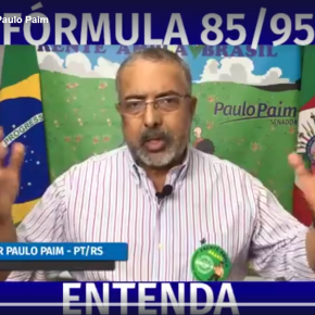 Em vídeo didático, Senador Paim explica a Lei da Fórmula 85/95 para&nbsp;aposentadoria