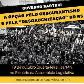 A OPÇÃO PELO OBSCURANTISMO E PELA “DESGAUCHIZAÇÃO” DO RIO&nbsp;GRANDE
