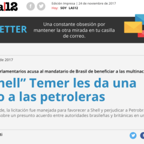 Temer é chamado de “MiShell” pela mídia&nbsp;internacional