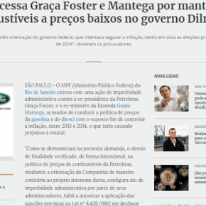 Absurdo: MP quer condenar quem não deixou a Gasolina e o gás subirem acima da&nbsp;inflação