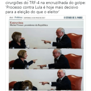 MÍDIA DIZ QUE TRÊS JUÍZES SÃO MAIS IMPORTANTES QUE 200 MILHÕES E BRASILEIROS&nbsp;#OcupaTRF4