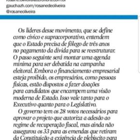 4º poder gaúcho: RBS lança vale tudo que inclui caixinha para compra de deputados, chantagem e liberação de CCs do&nbsp;governo