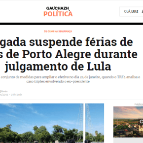 Recorde de violência no RS nos primeiros dias do ano, mas Governo quer mais polícia… é no julgamento do&nbsp;Lula