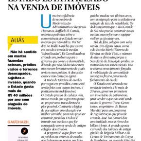 Privataria: RBS “exige” mais rapidez de Sartori na venda de Escolas Públicas e do Ginásio da Brigada&nbsp;Militar