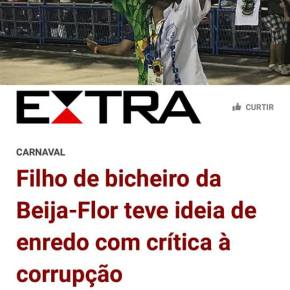 Beija Flor: Elogio a hipocrisia nacional, aos patos “manifestoches” e a capacidade  de manipulação da&nbsp;Globo