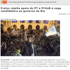 Freixo, que vetou Lula em seu palanque no RJ em 2016, continua contra a unificação da esquerda.Por&nbsp;que?