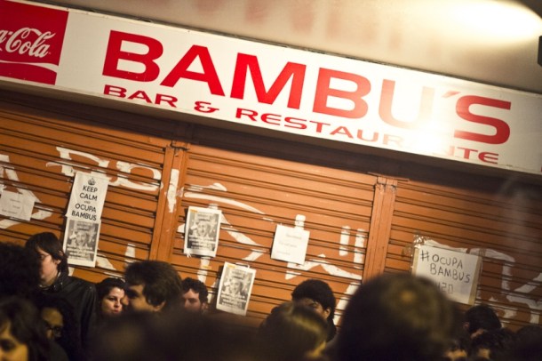  Ocupa Bambu's, em 2012: frequentadores protestam contra a interdição do bar 