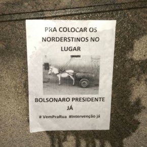 Porto Alegre: O fascismo aparece escancarado em cartazes espalhados nas ruas da capital&nbsp;gaúcha