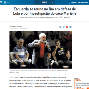 A VERDADE: A ESQUERDA SE REÚNE EM DEFESA DA DEMOCRACIA, CONTRA O FASCISMO E AS MENTIRAS DA&nbsp;GLOBO