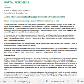 URGENTE: PETROBRAS ANUNCIA PRIVATIZAÇÃO DA REFINARIA ALBERTO PASQUALINI E OUTRAS&nbsp;UNIDADES