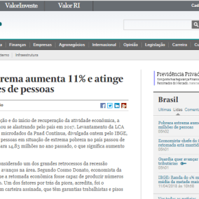 APÓS O GOLPE, POBREZA EXTREMA CRESCE DE FORMA AVASSALADORA NO BRASIL, DIZ VALOR&nbsp;ECONÔMICO