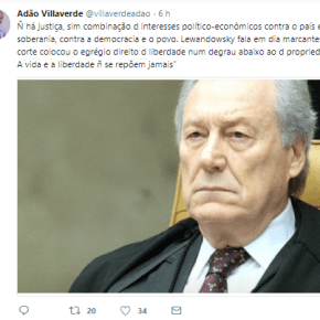 Lewandowski: STF coloca o direito a vida e a liberdade num patamar inferior ao da&nbsp;propriedade