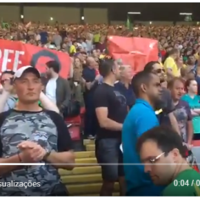 Em pleno Jogo Brasil x Croácia, faixas pedem  Liberdade para Lula (vídeo)&nbsp;#LulaLivre