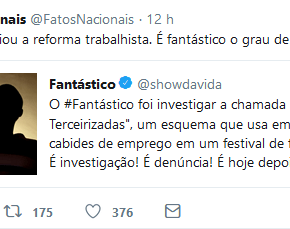 O FANTÁSTICO GRAU DE HIPOCRISIA DA&nbsp;GLOBO