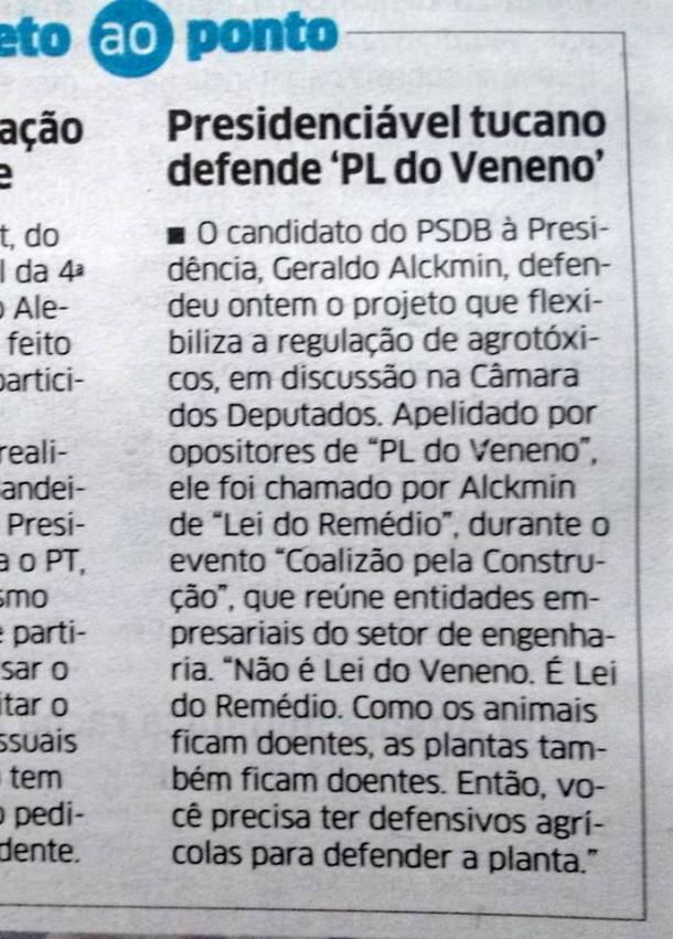 Alckmin Veneno