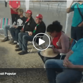 Em celebração ,militantes confirmam continuação da #GrevedeFome por  #JustiçanoSTF (Vídeo ao&nbsp;Vivo)