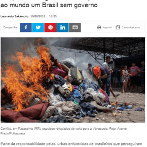 Violência contra migrantes venezuelanos e manutenção da Prisão de Lula rebaixam o Brasil a Pária&nbsp;internacional