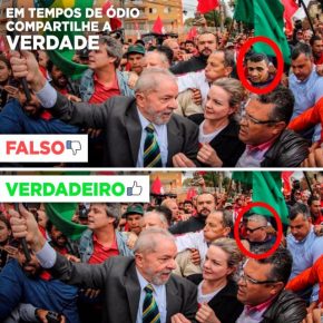 Fake news: Magno Malta espalha montagem grosseira com agressor de Bolsonaro em ato de&nbsp;Lula
