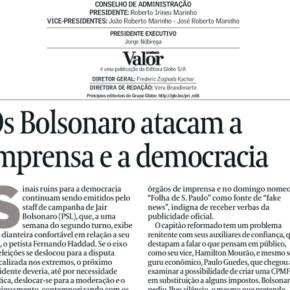 AS TREVAS PRENUNCIADAS NO EDITORIAL DO VALOR&nbsp;ECONÔMICO