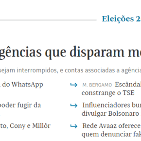 Folha: WhatsApp bane contas ligadas a fake news anti-PT, comprovando Crime Eleitoral de&nbsp;Bolsonaro