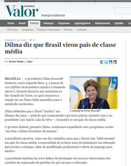 Classe Média Dilma