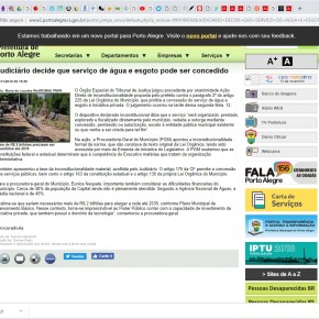 Vergonha: Judiciário autoriza Marchezan a atropelar a Lei e privatizar a Água dos Porto&nbsp;Alegrenses